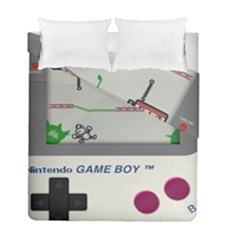 Game Boy White Duvet Cover Double Side (full/ Double Size) by Sudhe