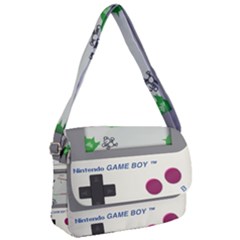 Game Boy White Courier Bag by Sudhe