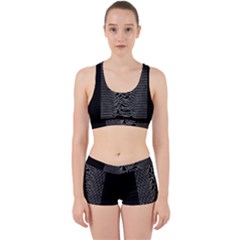 Grayscale Joy Division Graph Unknown Pleasures Work It Out Gym Set by Sudhe