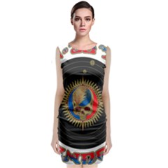 The Grateful Dead Sleeveless Velvet Midi Dress by Sudhe