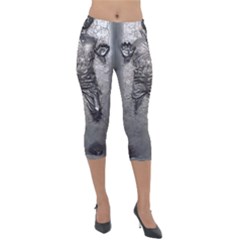 Han Solo Lightweight Velour Capri Leggings  by Sudhe