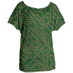 Circuit Board Electronics Draft Women s Oversized Tee by Pakrebo