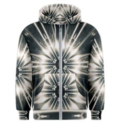 Abstract Fractal Pattern Lines Men s Zipper Hoodie by Pakrebo