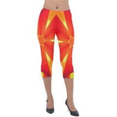 Digital Art Art Artwork Abstract Lightweight Velour Capri Leggings  by Pakrebo