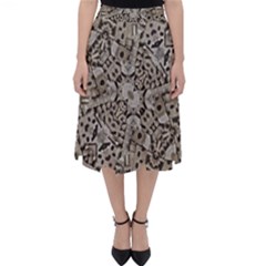 Cyber Punk Pattern Design Classic Midi Skirt by dflcprintsclothing