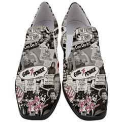 Feminism Collage  Slip On Heel Loafers by Valentinaart