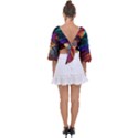 Graphics Imagination The Background Tie Back Butterfly Sleeve Chiffon Top View2