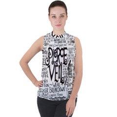 Pierce The Veil Music Band Group Fabric Art Cloth Poster Mock Neck Chiffon Sleeveless Top by Sudhe