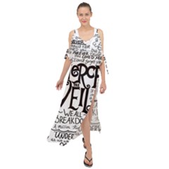 Pierce The Veil Music Band Group Fabric Art Cloth Poster Maxi Chiffon Cover Up Dress by Sudhe