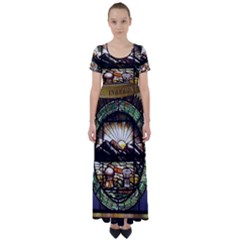 Ohio Seal High Waist Short Sleeve Maxi Dress by Riverwoman