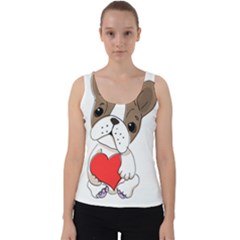 Animation Dog Cute Animate Comic Velvet Tank Top by Sudhe