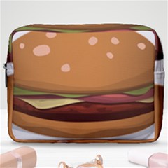 Hamburger Cheeseburger Burger Lunch Make Up Pouch (large) by Sudhe