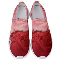 Elegant Floral Design, Wonderful Roses Men s Slip On Sneakers by FantasyWorld7