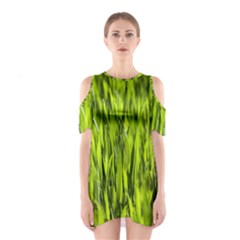 Agricultural Field   Shoulder Cutout One Piece Dress by rsooll