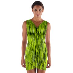 Agricultural Field   Wrap Front Bodycon Dress by rsooll