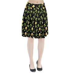 St Patricks Day Pattern Pleated Skirt by Valentinaart