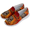 Awesome Skull With Celtic Knot With Fire On The Background Women s Lightweight Slip Ons View2