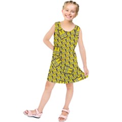 Gilet Jaune Pattern Yellowvests Cowcow Gilet Jaune Pattern Funny Yellow Vests Kids  Tunic Dress by snek