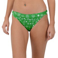 St Patricks Day Pattern Band Bikini Bottom by Valentinaart