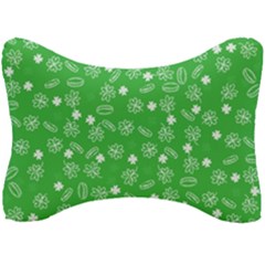 St Patricks Day Pattern Seat Head Rest Cushion by Valentinaart