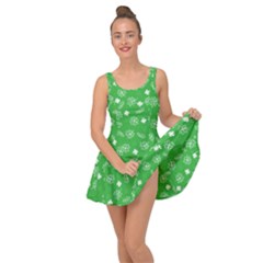 St Patricks Day Pattern Inside Out Casual Dress by Valentinaart