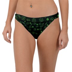 St Patricks Day Pattern Band Bikini Bottom by Valentinaart