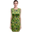 St Patricks day pattern Sleeveless Velvet Midi Dress View1