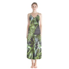 Living Wall Button Up Chiffon Maxi Dress by Riverwoman