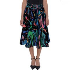 Tree Forest Abstract Forrest Perfect Length Midi Skirt by Pakrebo