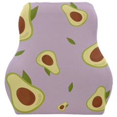 Avocado Green With Pastel Violet Background2 Avocado Pastel Light Violet Car Seat Velour Cushion  by genx