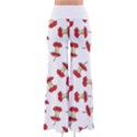 Red Apple Core Funny Retro Pattern Half on white background So Vintage Palazzo Pants View2