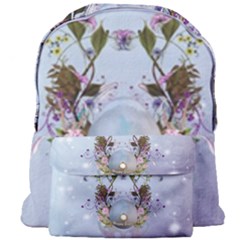 Easter Egg With Flowers Giant Full Print Backpack by FantasyWorld7