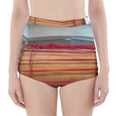 Taiko Drum High-waisted Bikini Bottoms by Riverwoman