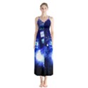 Tardis Background Space Button Up Chiffon Maxi Dress View1