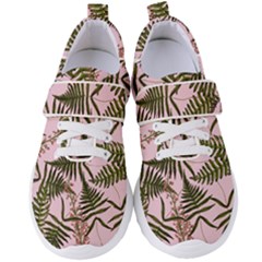 Fern Pink Women s Velcro Strap Shoes by snowwhitegirl