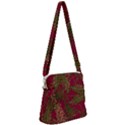 Fern Red Zipper Messenger Bag View1