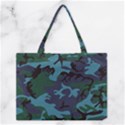 Camouflage Blue Medium Tote Bag View1