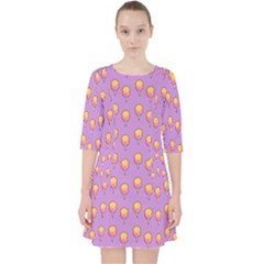 Cotton Candy Pattern Violet Pocket Dress by snowwhitegirl