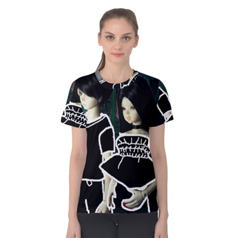 Dolls In Living Room Women s Cotton Tee by snowwhitegirl