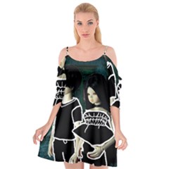 Dolls In Living Room Cutout Spaghetti Strap Chiffon Dress by snowwhitegirl