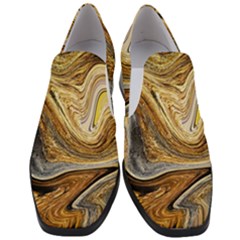 Abstract Acrylic Art Artwork Slip On Heel Loafers by Pakrebo