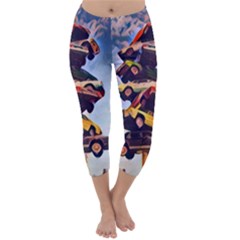 Pretty Colors Cars Capri Winter Leggings  by StarvingArtisan