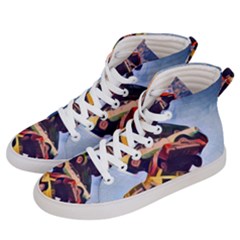 Pretty Colors Cars Women s Hi-top Skate Sneakers by StarvingArtisan