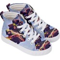 Pretty Colors Cars Kids  Hi-Top Skate Sneakers View3