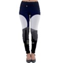 City At Night Lightweight Velour Leggings View1