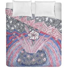 Abstract Flower Field Duvet Cover Double Side (california King Size) by okhismakingart