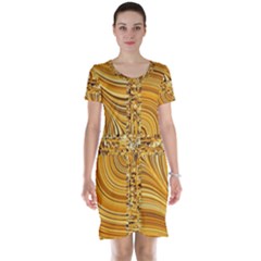 Electric Field Art Viii Short Sleeve Nightdress by okhismakingart