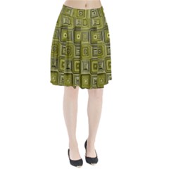 Electric Field Art Xvi Pleated Skirt by okhismakingart