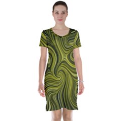 Electric Field Art Xlviii Short Sleeve Nightdress by okhismakingart