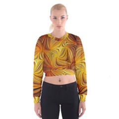 Electric Field Art Li Cropped Sweatshirt by okhismakingart